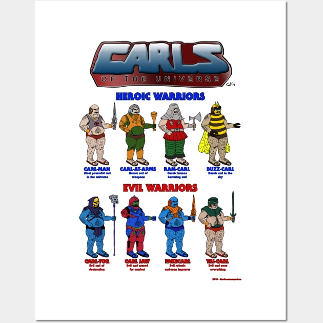 Carls of the Universe, Wave 1 Wall Art by TheDreamComparison